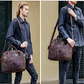 BAIGIO Sacoche pour ordinateur portable 17" en cuir marron pour homme